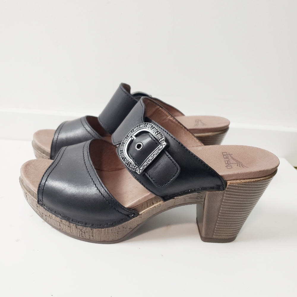 Dansko Ramona Black Leather Sandals